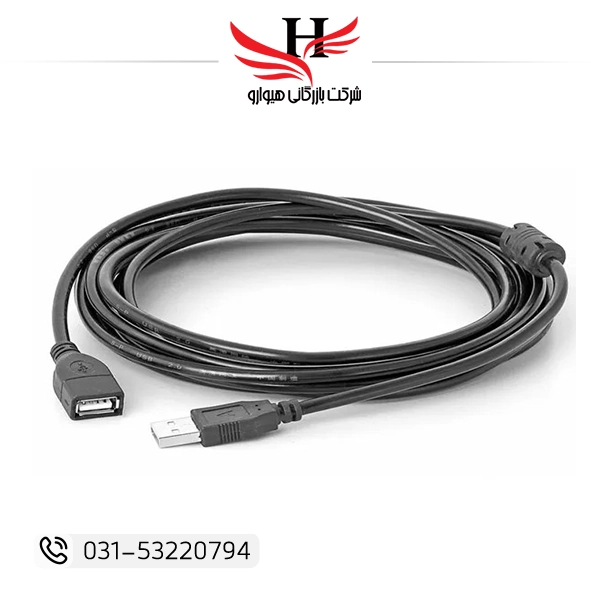 کابل افزایش USB MY GROUP طول 3 متر، کابل رابط نر و ماده برای افزایش طول پورت USB